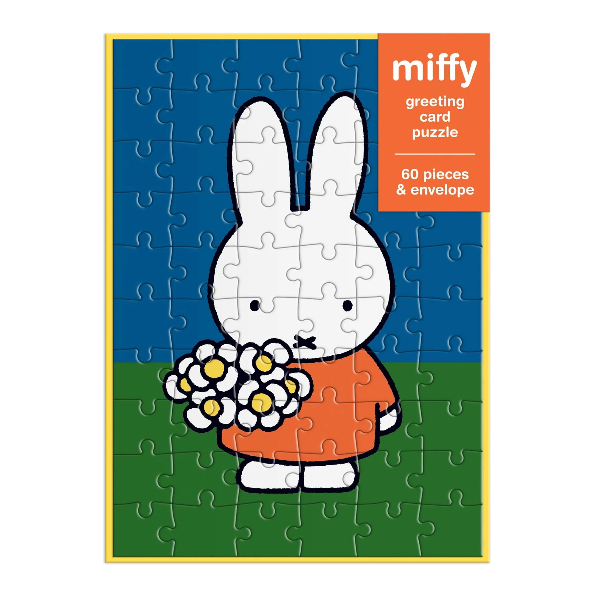 Miffy with Flowers Greeting Card Puzzle
