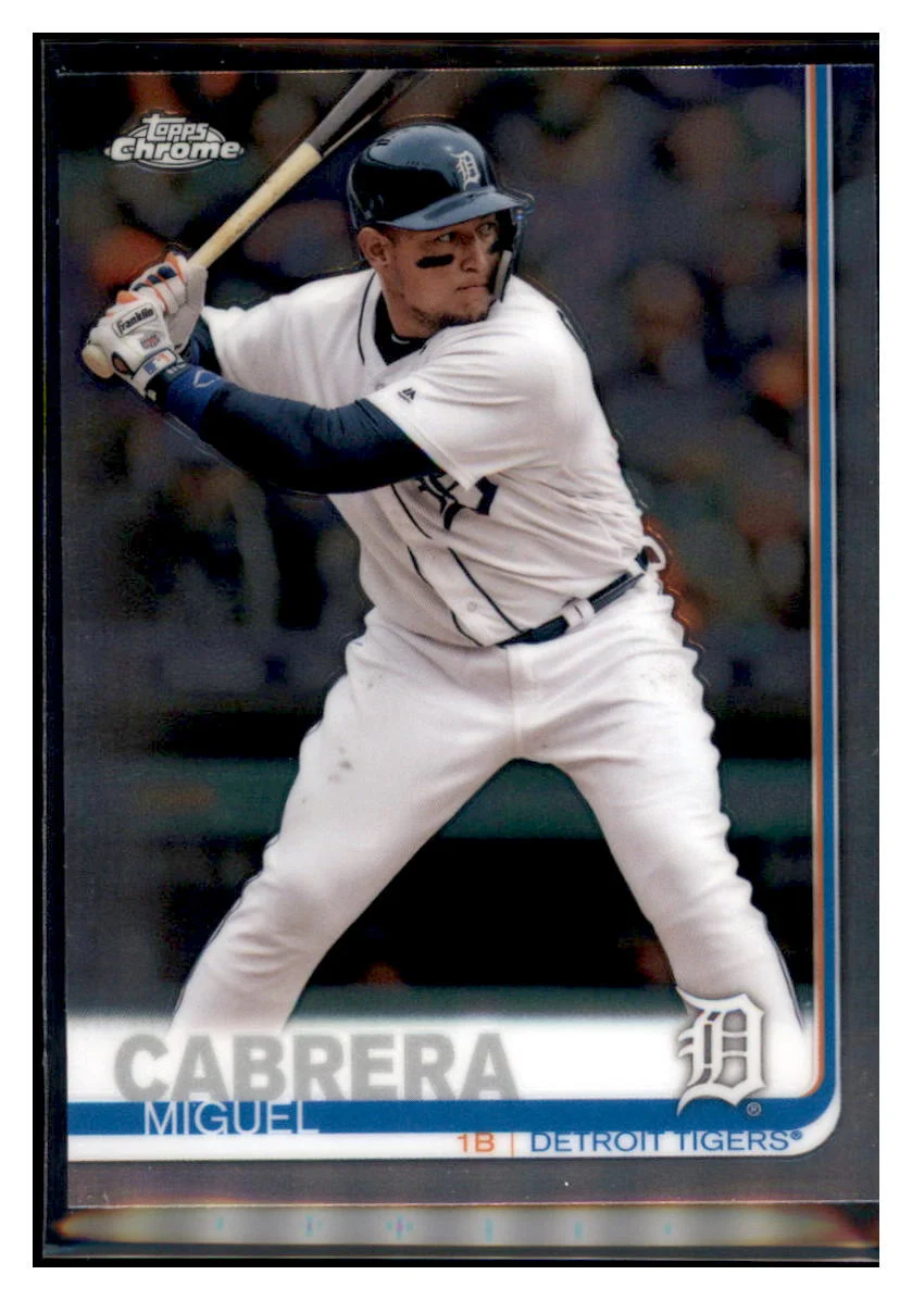 Miguel Cabrera Detroit Tigers 2019 Topps Chrome Baseball CardCBT1C _1b
