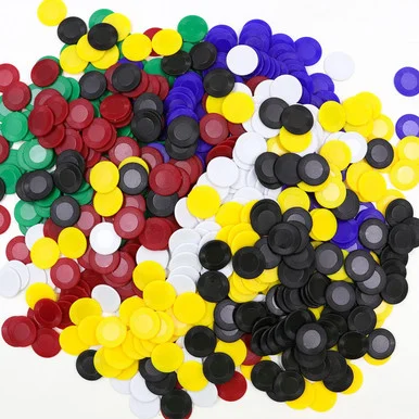 Mini Poker Chips - Pack of 600 Chips in Six Colors
