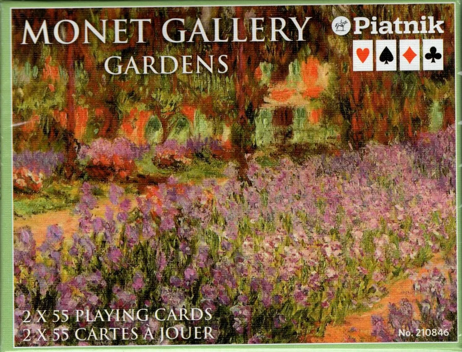 Monet Gardens 2 Deck Set Bridge Size Playing Cards Piatnik