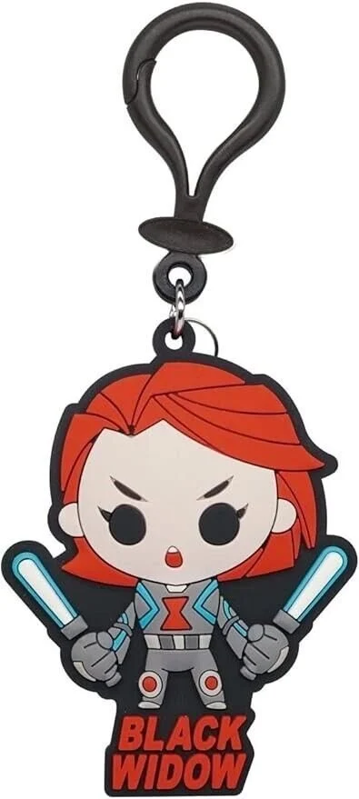 Monogram Marvel Black Widow Soft Touch PVC Bag/Key Clip