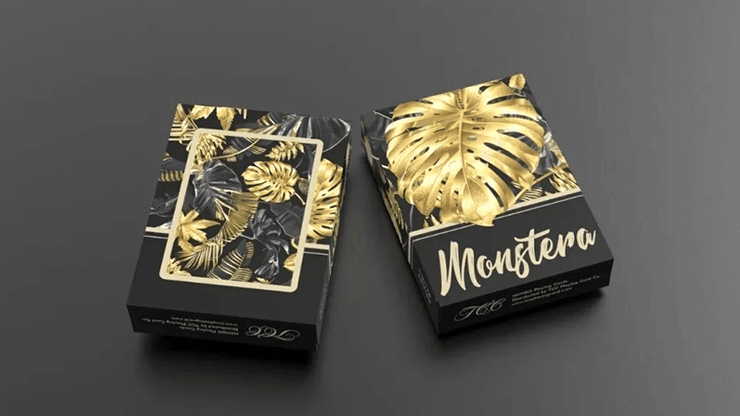 Monstera Playing Cards - Black Limited Edition