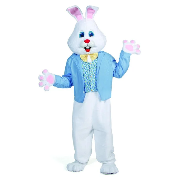 Morris Costumes - Professional 6 Ft Easter Bunny Costume Suit with Blue Jacket and Vest, Adult