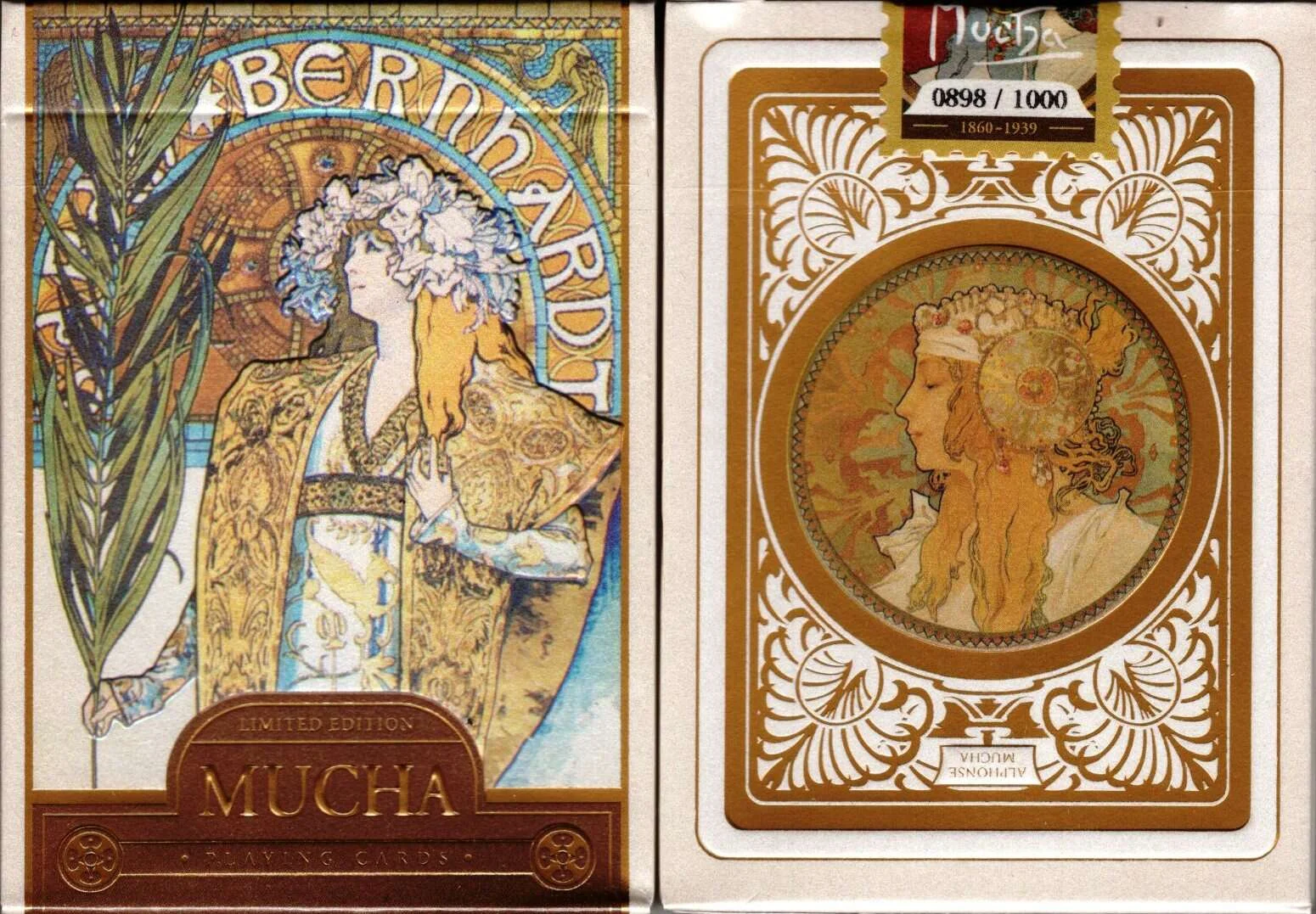 Mucha Gismonda Standard Gold Playing Cards TCC
