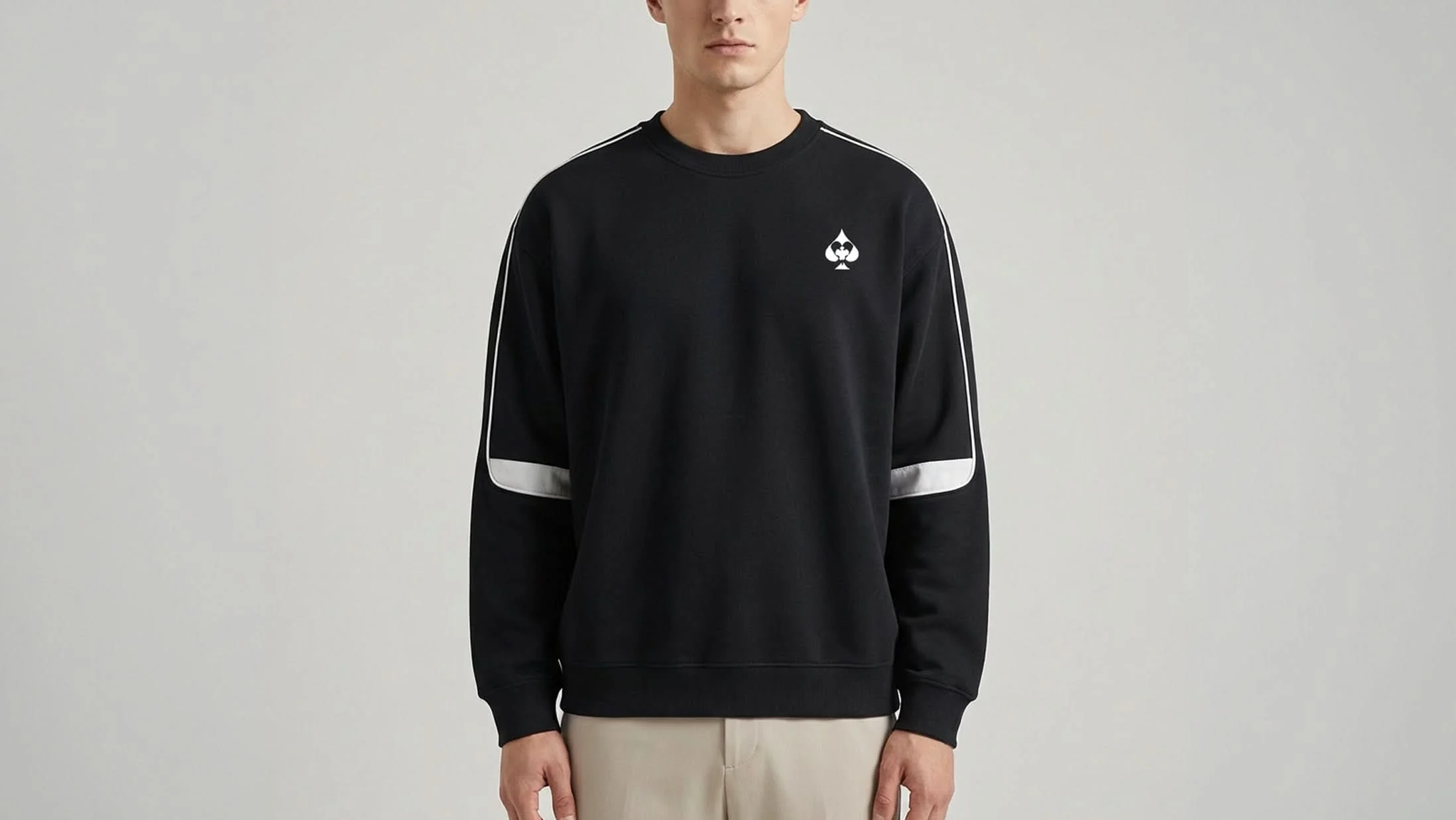 'Multi-Suit' Oversized Taped Sweatshirt