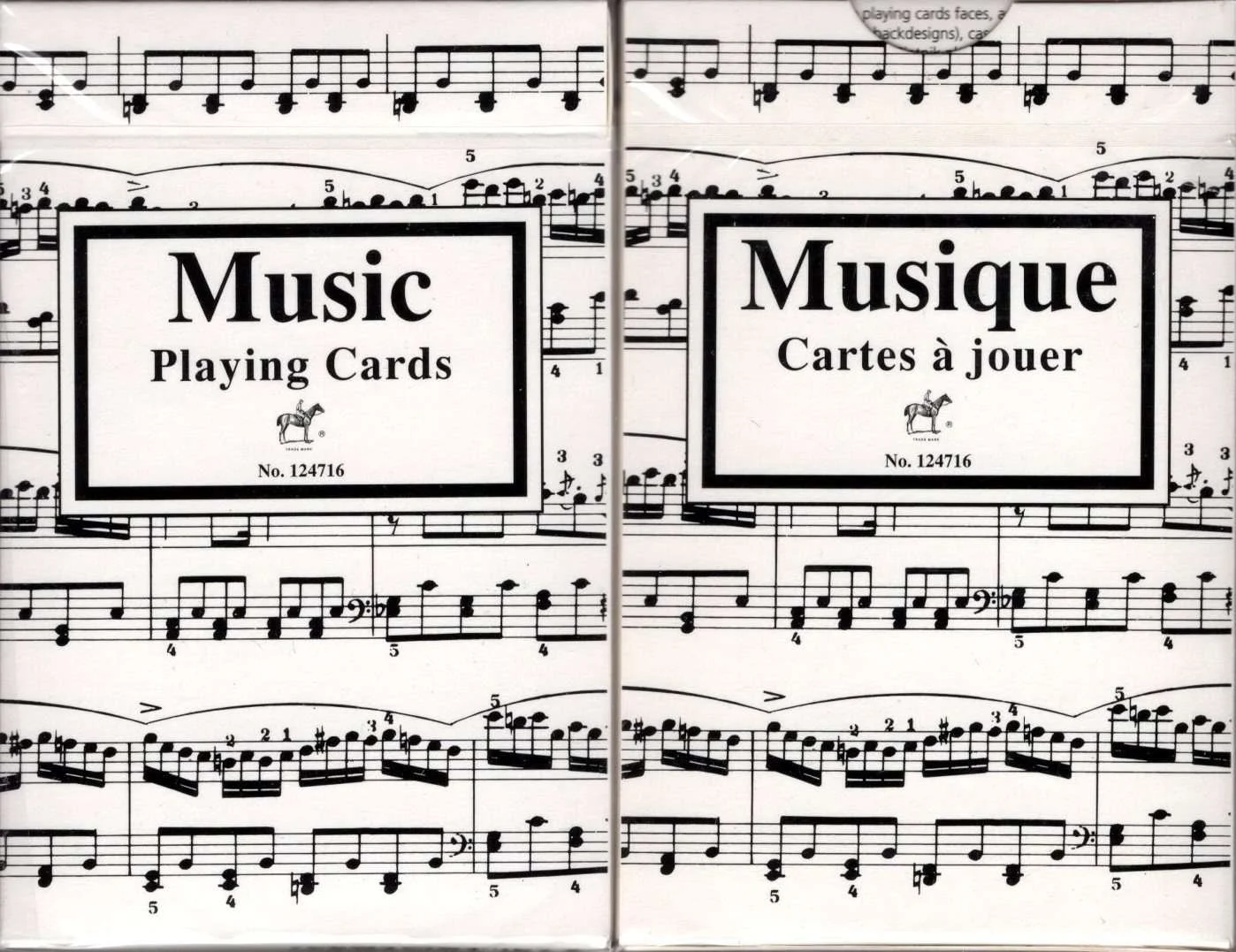 Music White Playing Cards Piatnik