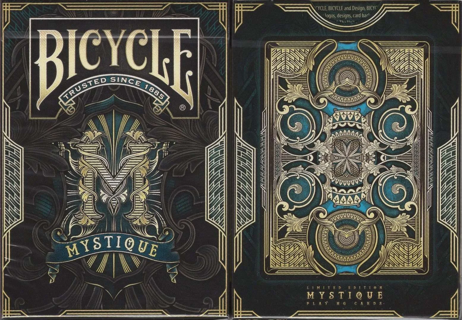 Mystique Blue Bicycle Playing Cards