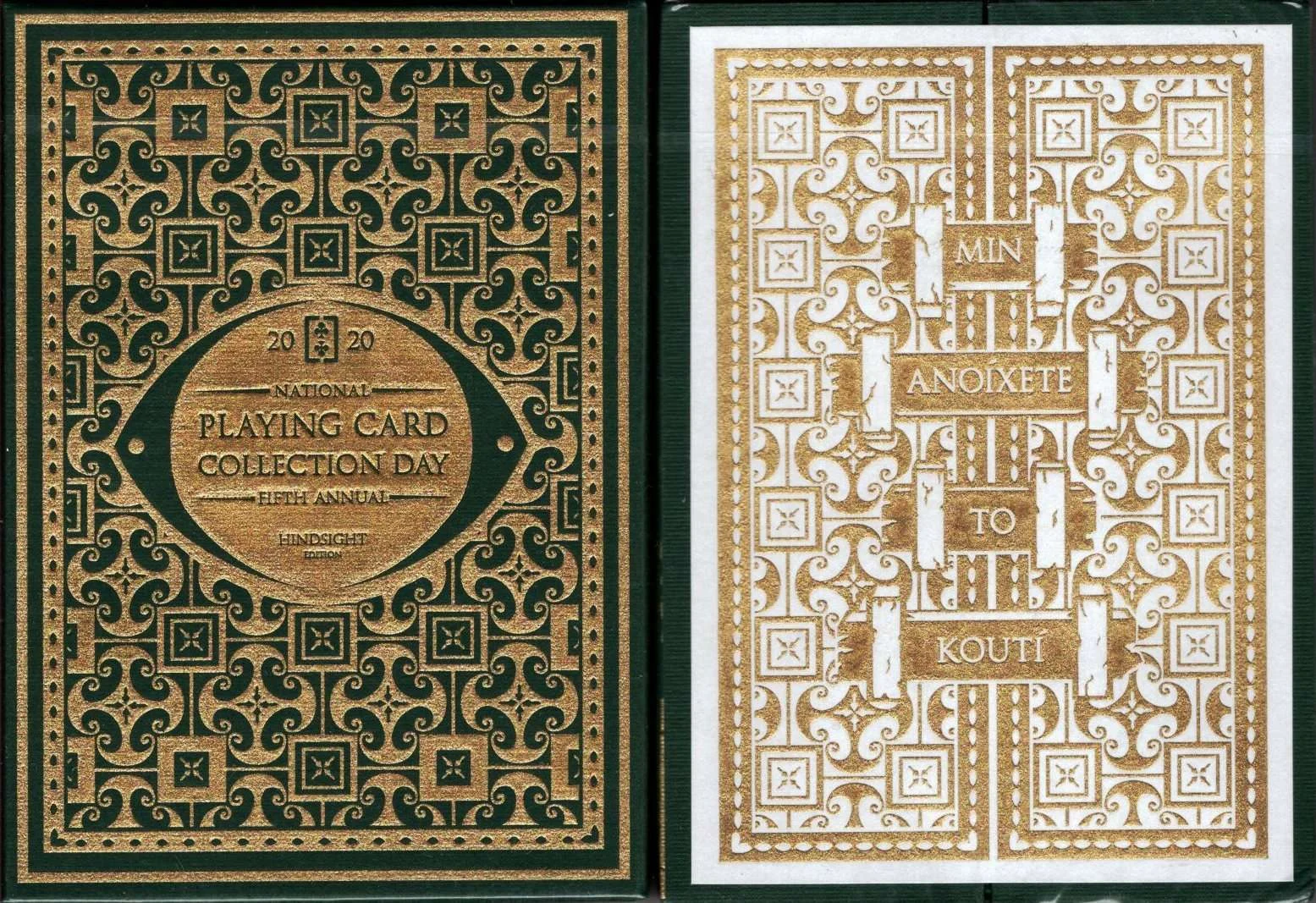 National Playing Card Collection Day 2020 Pandora's Box Gilded Disease