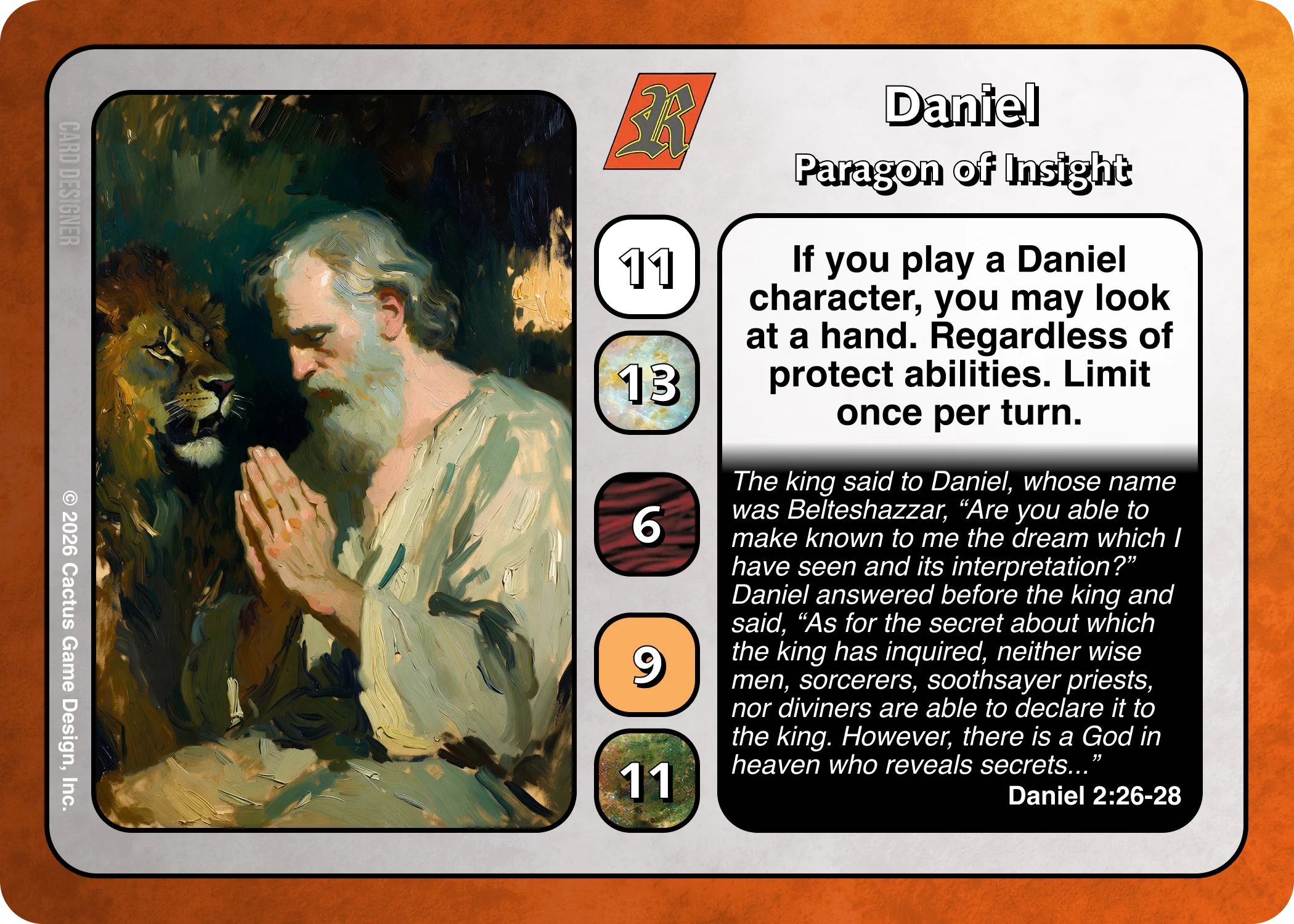 *New* Daniel, Paragon of Insight