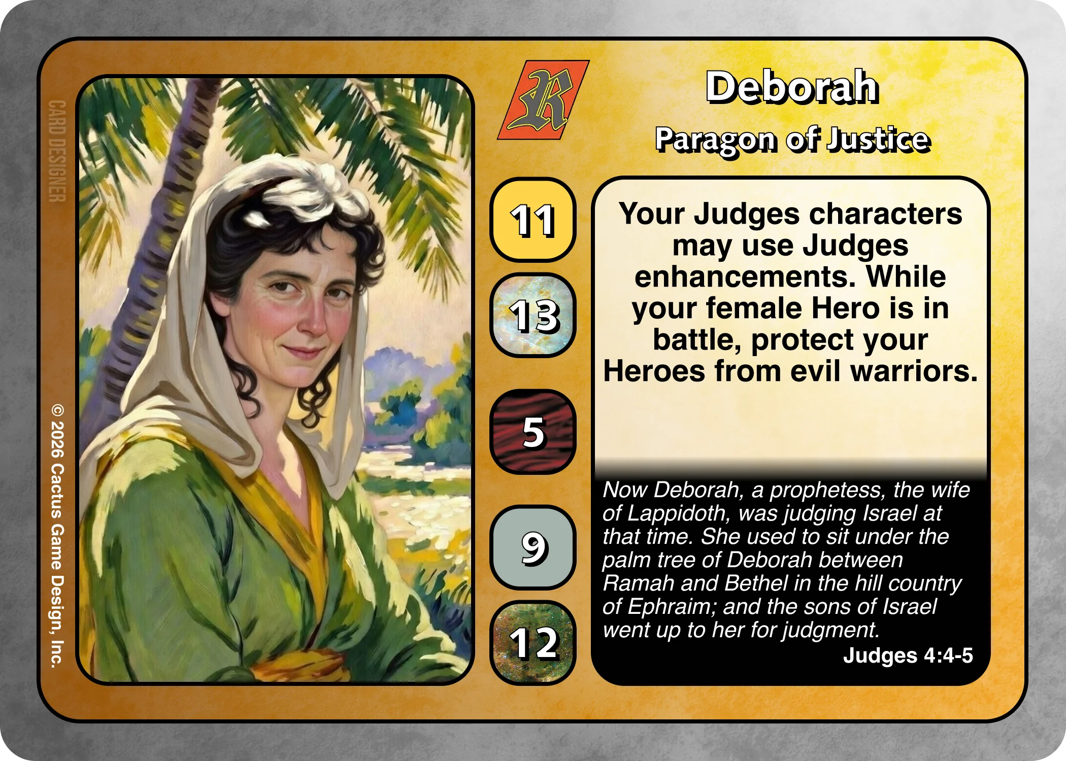 *New* Deborah, Paragon of Justice