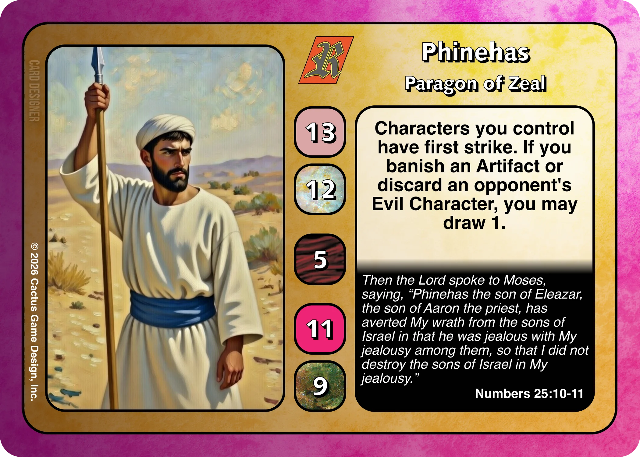 *New* Phinehas, Paragon of Zeal