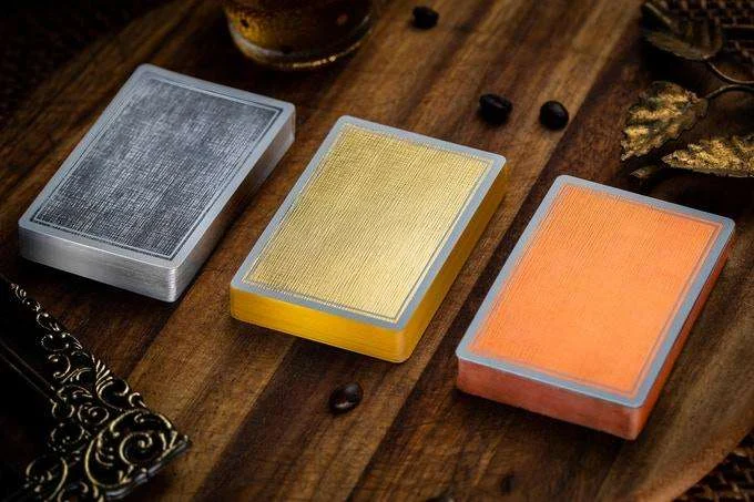 NOC Luxury Collection Gilded Playing Cards 3 Deck Set Cartamundi