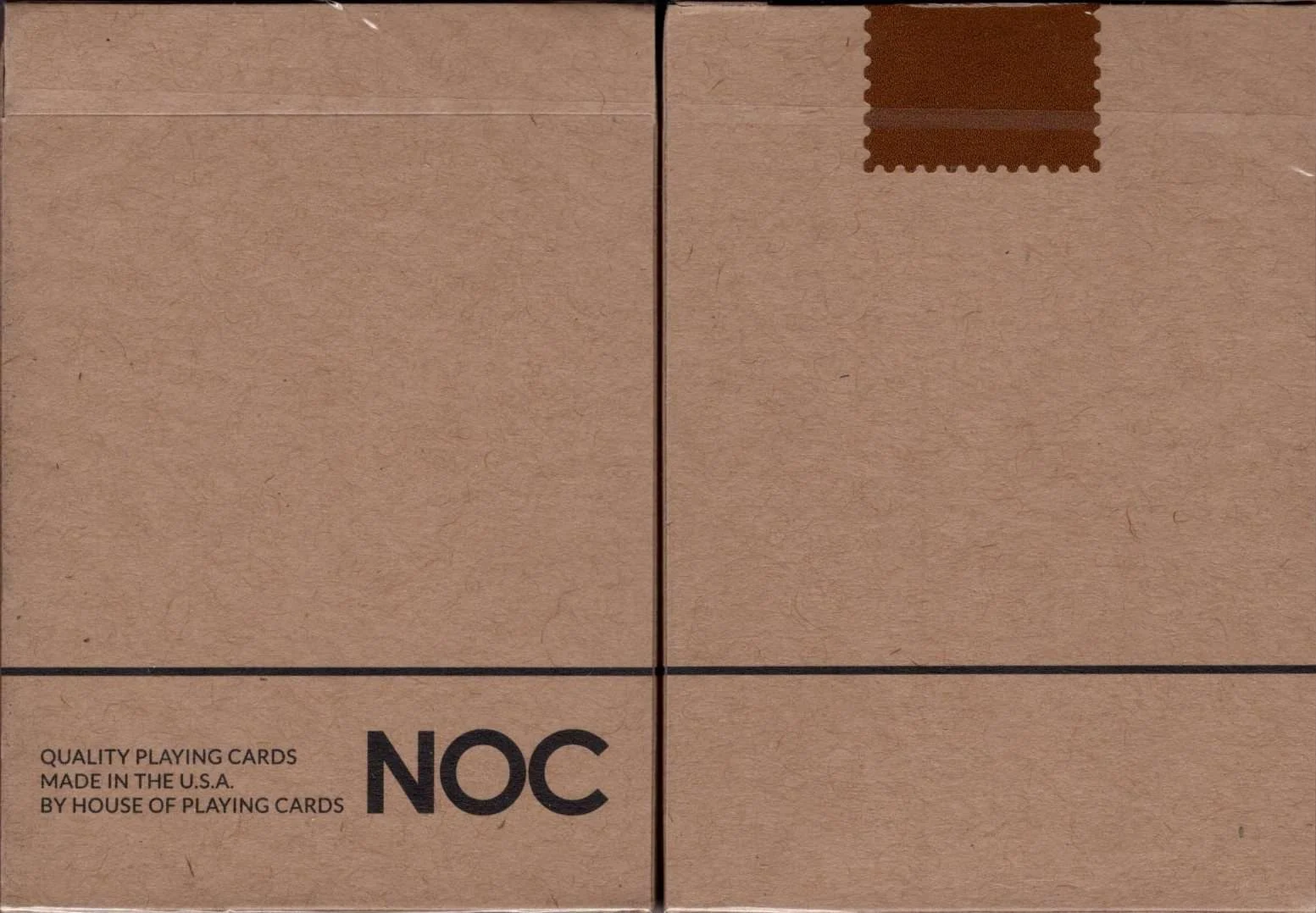NOC On Wood Brown Playing Cards USPCC