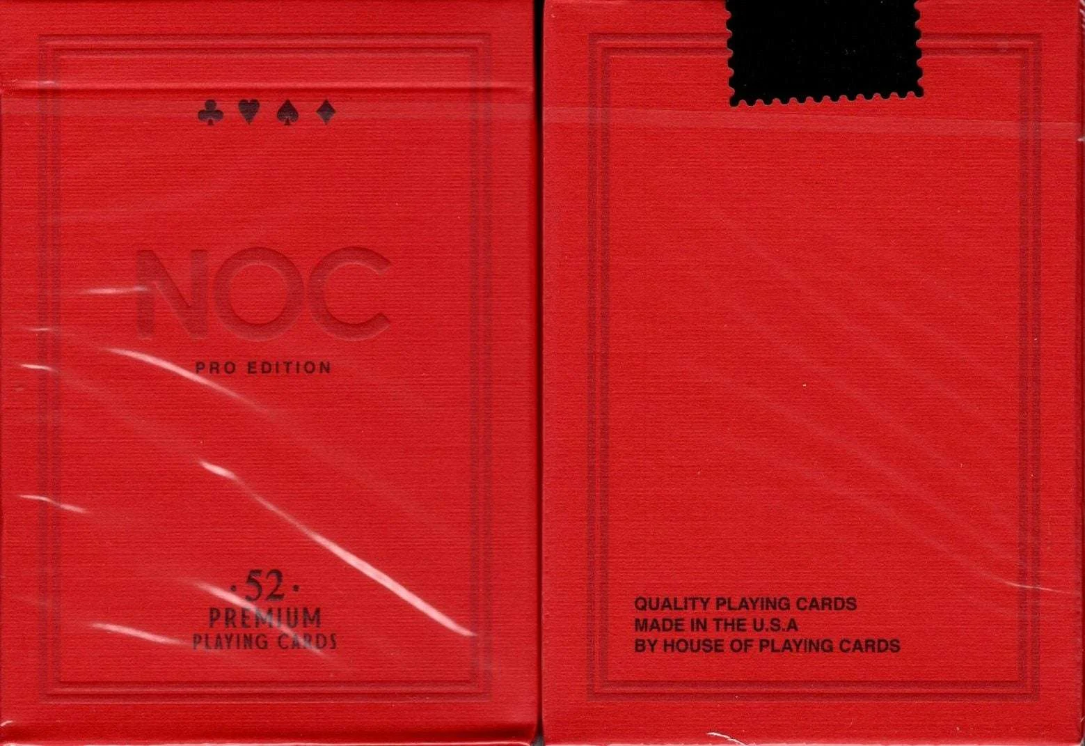 NOC Pro Burgundy Red Marked Playing Cards USPCC