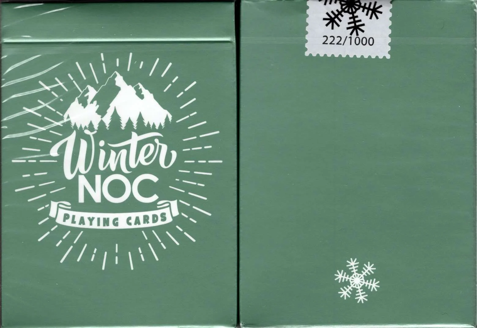 NOC Winter Survival Green Playing Cards USPCC