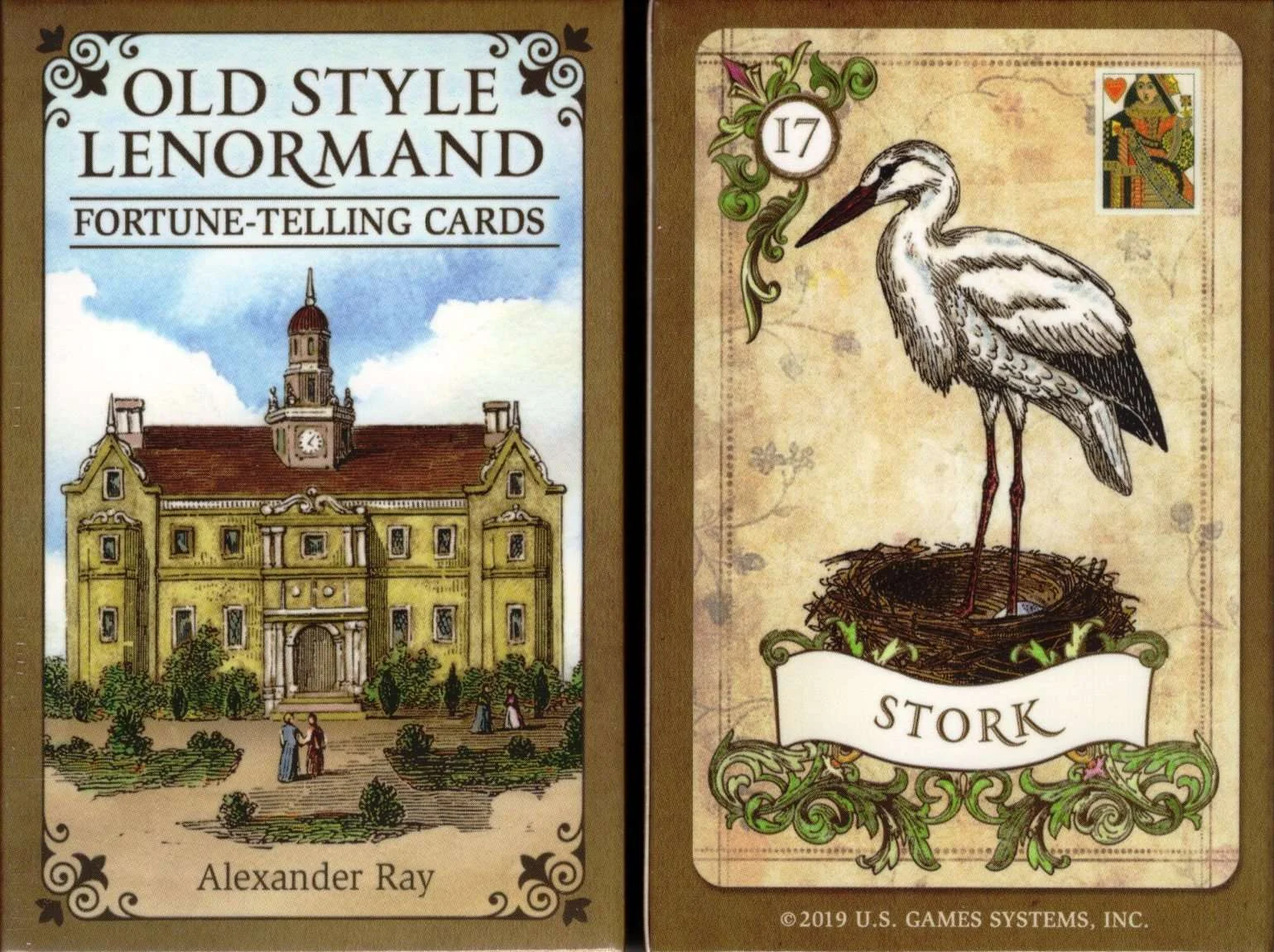 Old Style Lenormand Fortune Telling Cards USGS