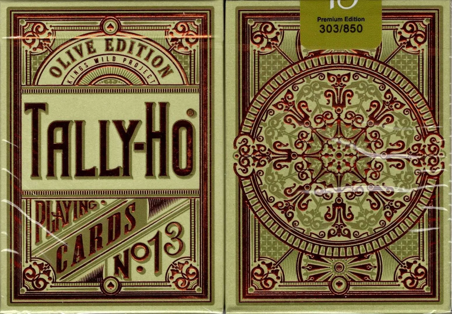Olive Tally-Ho Limited Edition Playing Cards