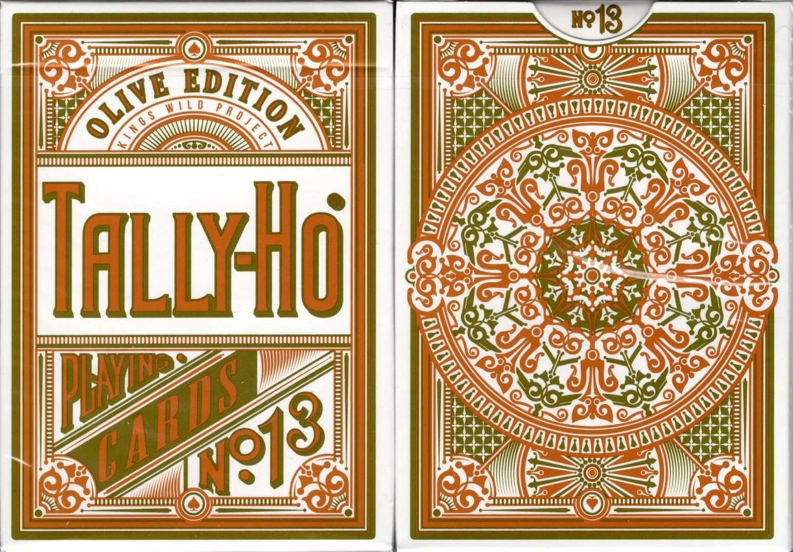 Olive Tally-Ho Playing Cards