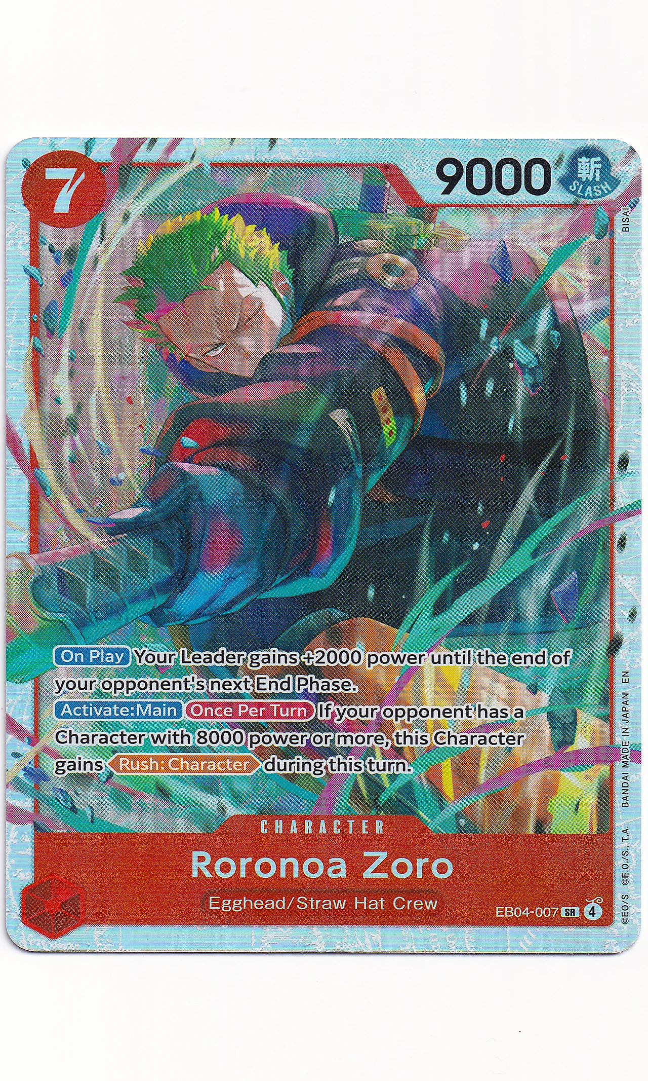 One Piece - #EB04-007 Roronoa Zoro (Super Rare)
