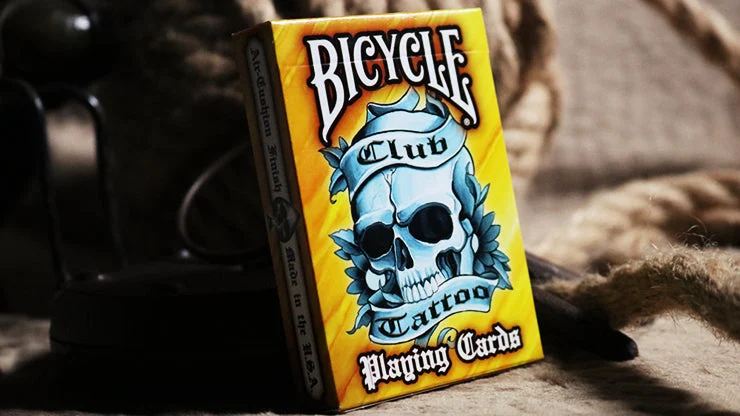 Orange Bicycle Club Tattoo Playing Cards