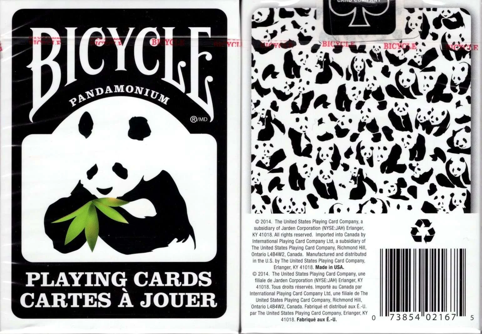 Panda Bicycle Playing Cards