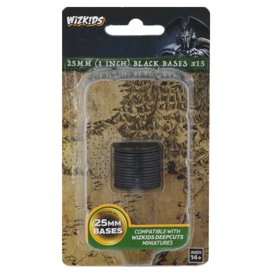 Pathfinder Deep Cuts:Black 25mm Round Base
