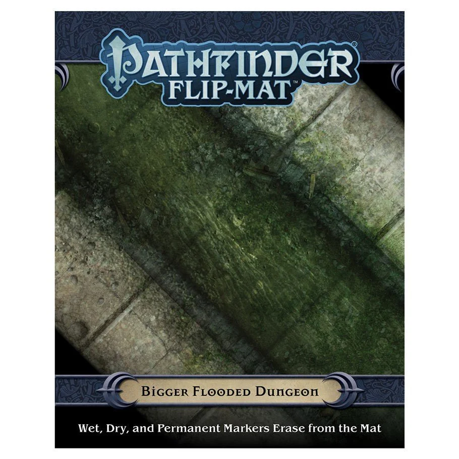 Pathfinder Flip-Mat: Bigger Flooded Dungeon