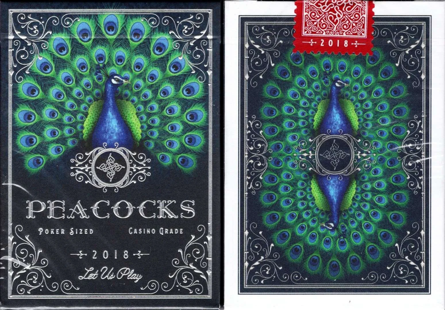 Peacocks Playing Cards USPCC