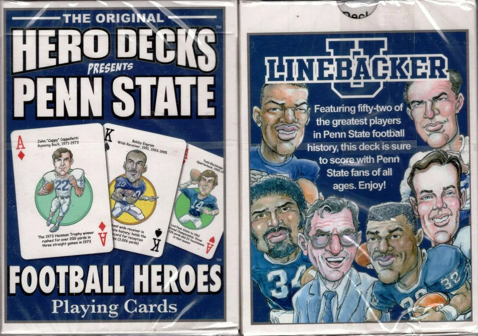 Penn State Football Heroes Playing Cards