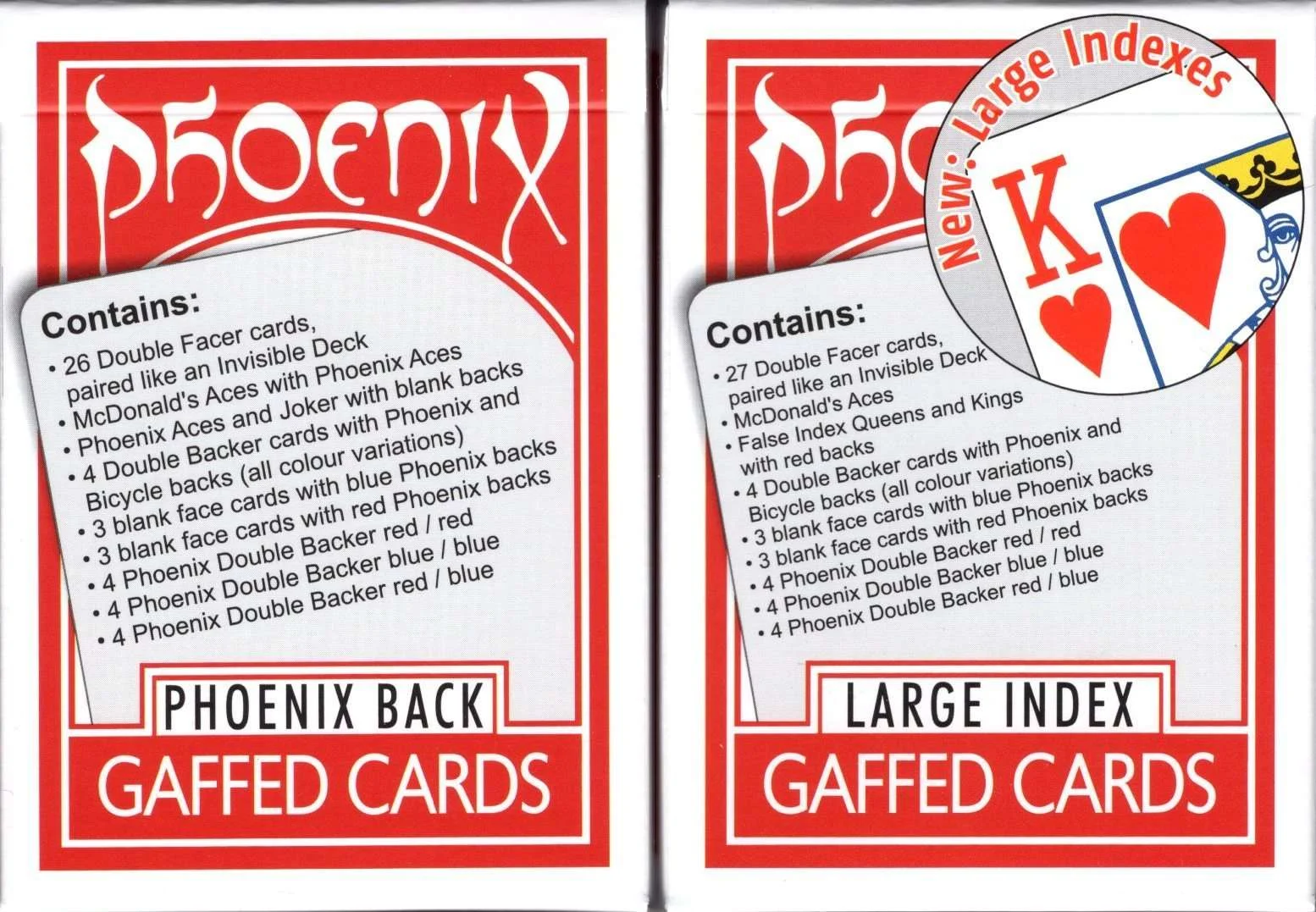 Phoenix Back Gaff Playing Cards USPCC