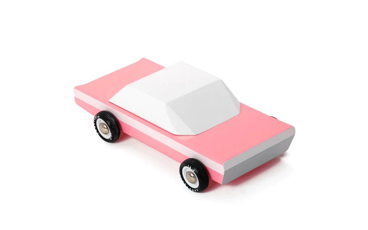 Pink Cruiser Wood Car