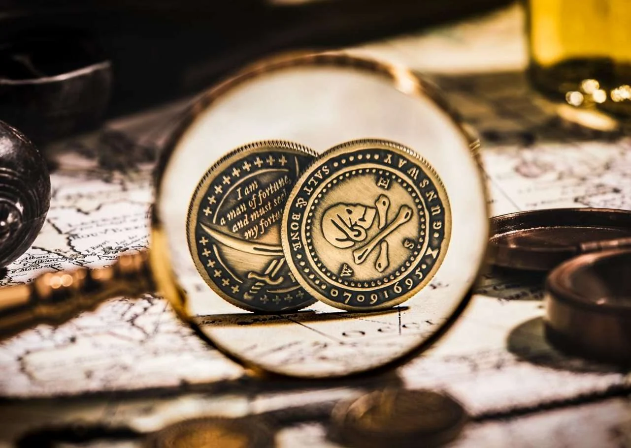 Pirate Coin - Half Dollar Size