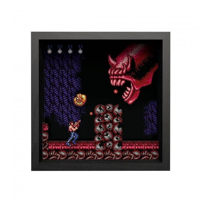 Pixel Frames Contra - Dragon God Java 9"x9