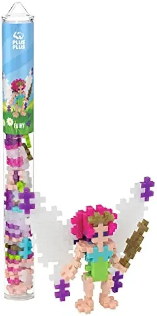 Plus-Plus 3D Building Block Set - Fairy Mini Maker Tube - 70 Interlocking Pieces STEM Toy for Kids