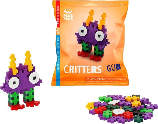 Plus-Plus Critters Gub - 3D Puzzle Building Block Set - 40 Interlocking Pieces STEM Toy for Kids