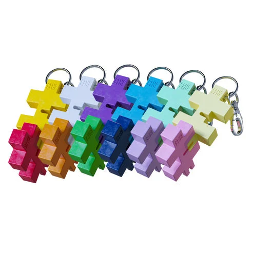 Plus-Plus HEXEL Duo Keychain - Assorted Colors - Fidget Keychain Toy