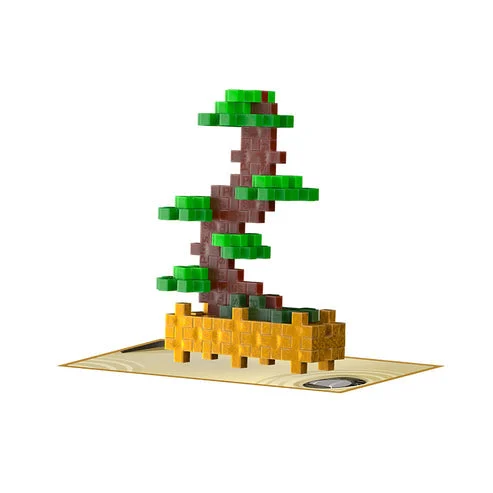 Plus-Plus Playful Plant Packets - Balanced Bonsai - 50 Interlocking Building Blocks STEM Activity for Kids