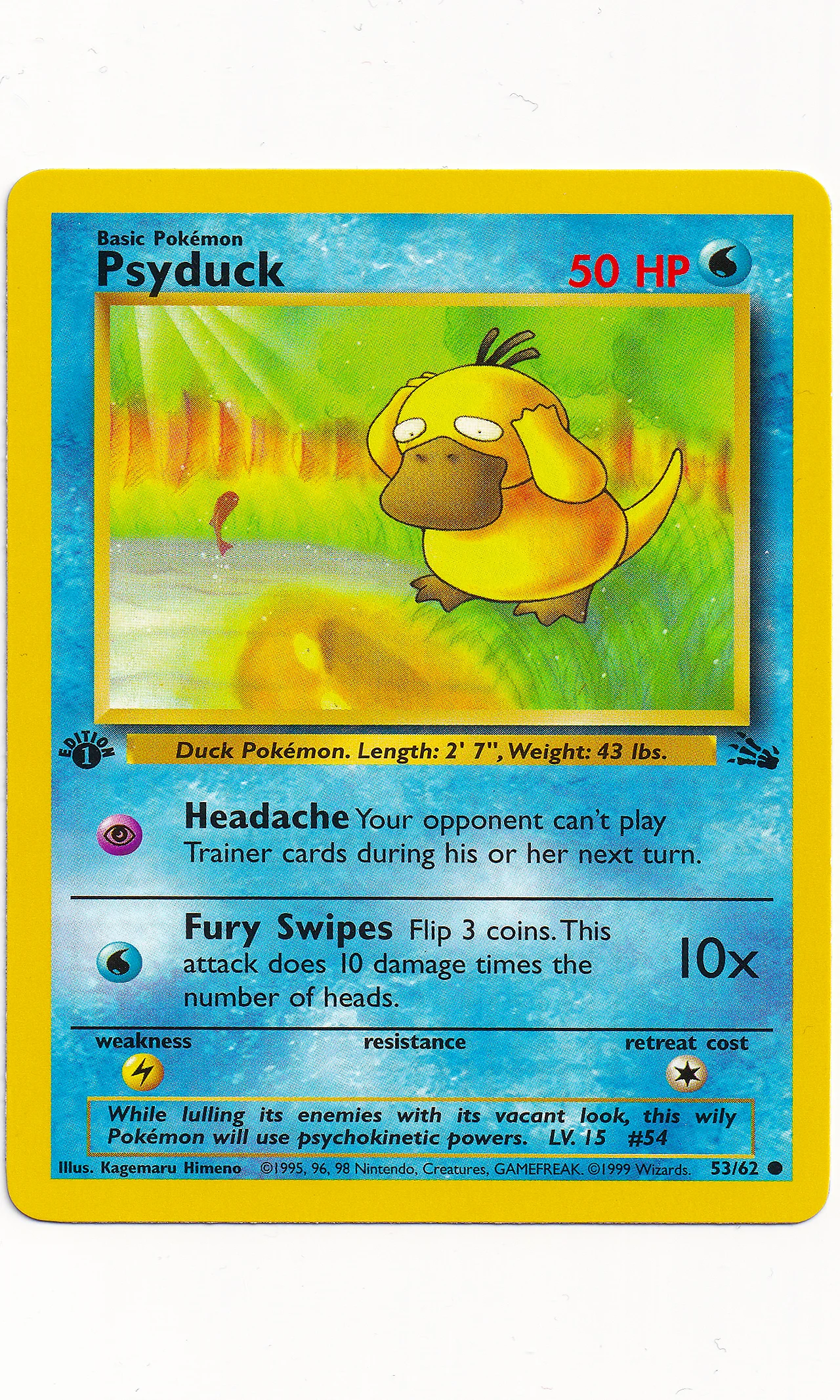 Pokemon - #53 Psyduck (1st Edition)