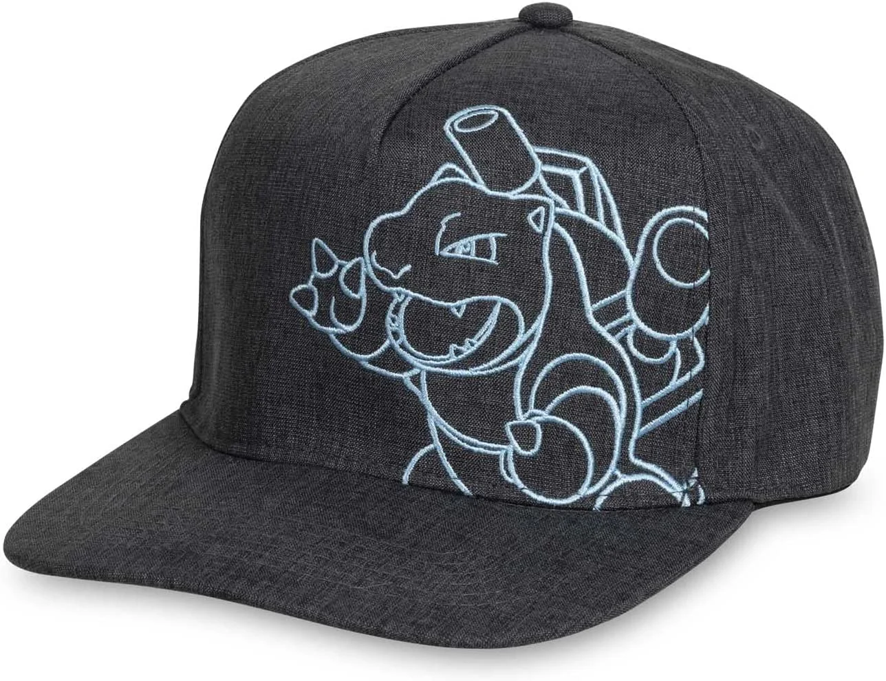 Pokemon Center Flat-Bill Hat - Blastoise Charcoal