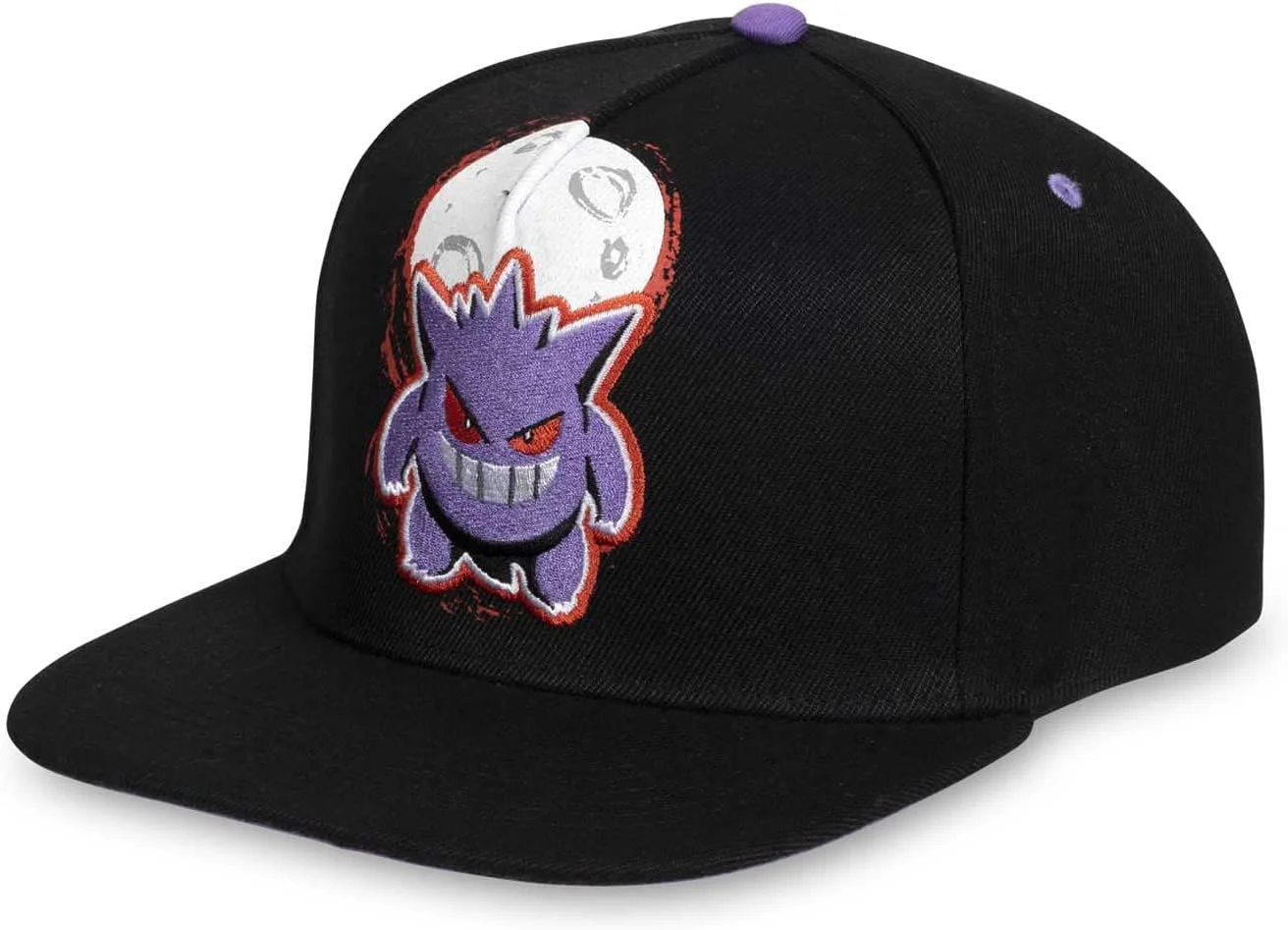 Pokemon Center Flat-Bill Hat - Gengar Black