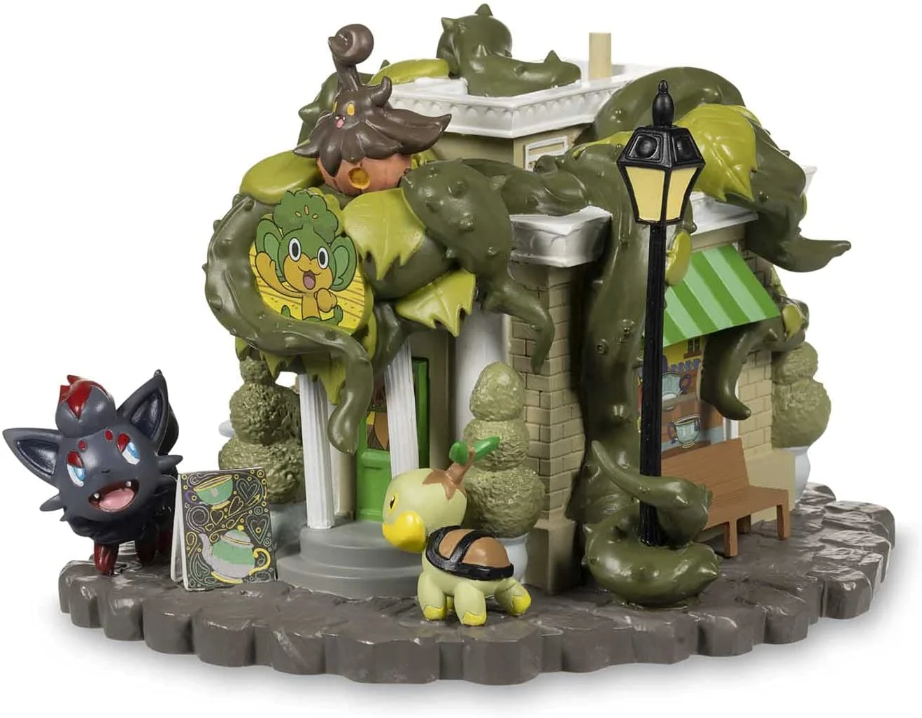 Pokemon Haunted Village Figure - Pansage Creeping Vines Tea Shop