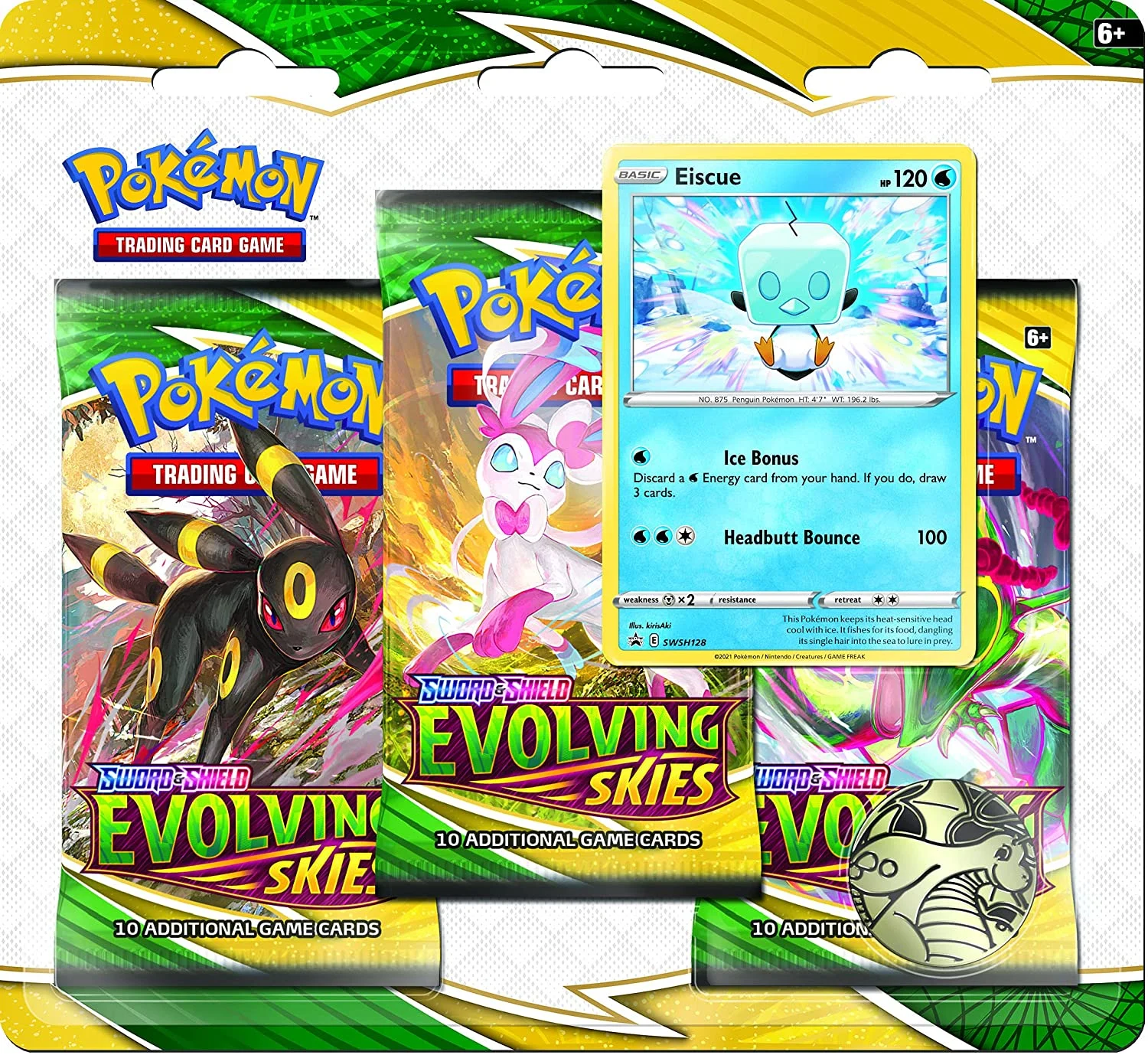 Pokemon TCG: 3 Pack Blister - Evolving Skies