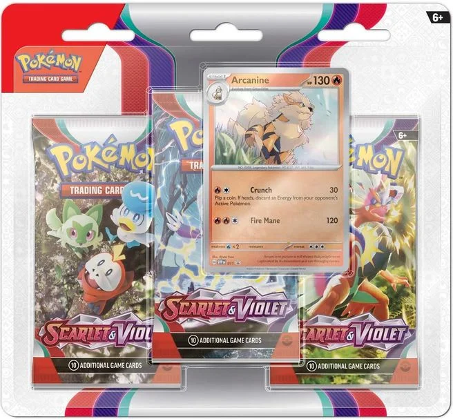 Pokemon TCG: 3 Pack Blister - Scarlet & Violet (Random Promo)