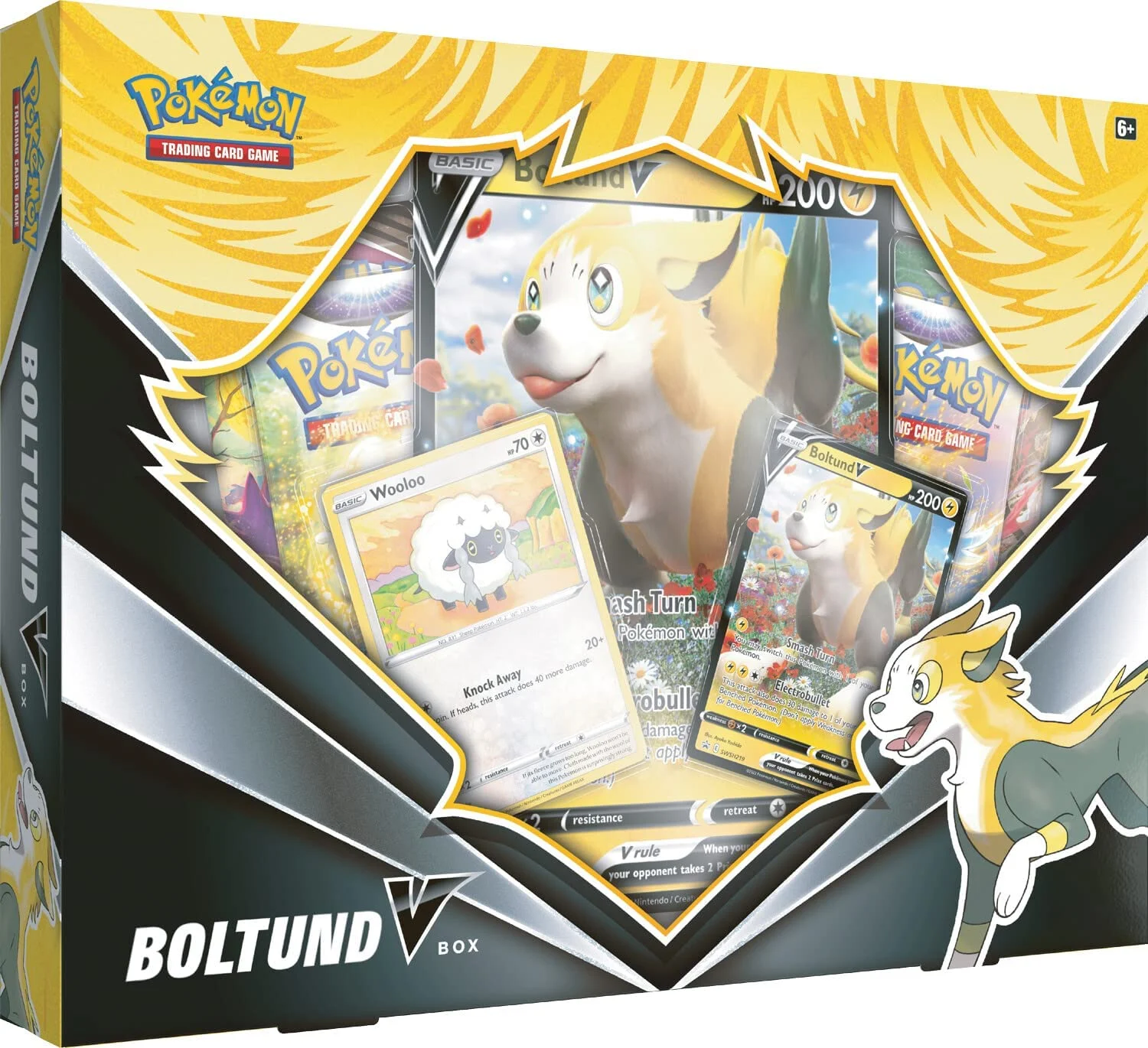 Pokemon TCG: V Box Case - Boltund (Case of 6)