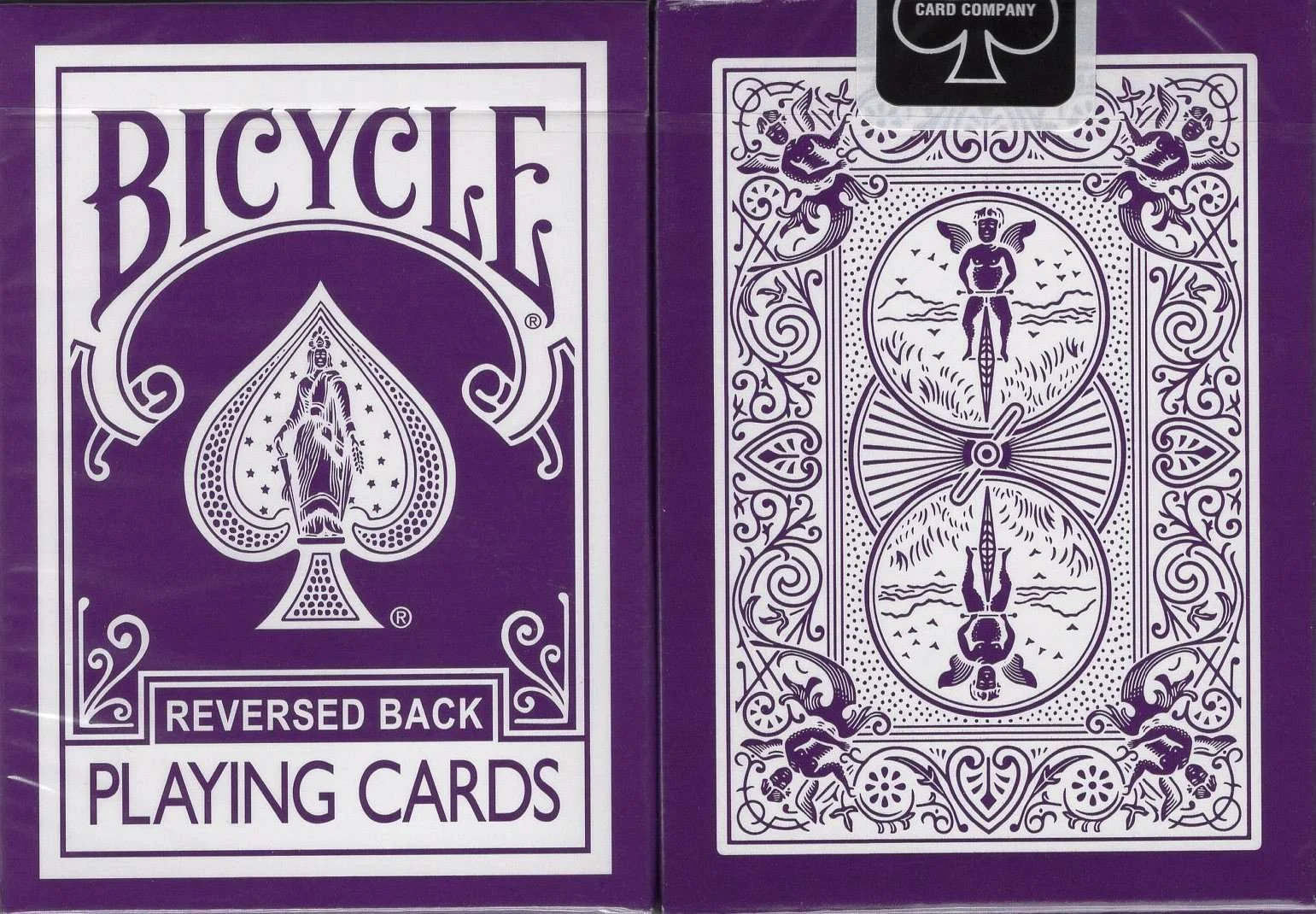 Purple Reversed Back Bicycle Playing Cards