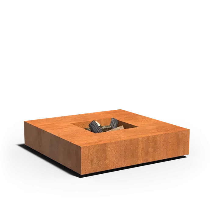 QUAD Square Fire Pit with Grill