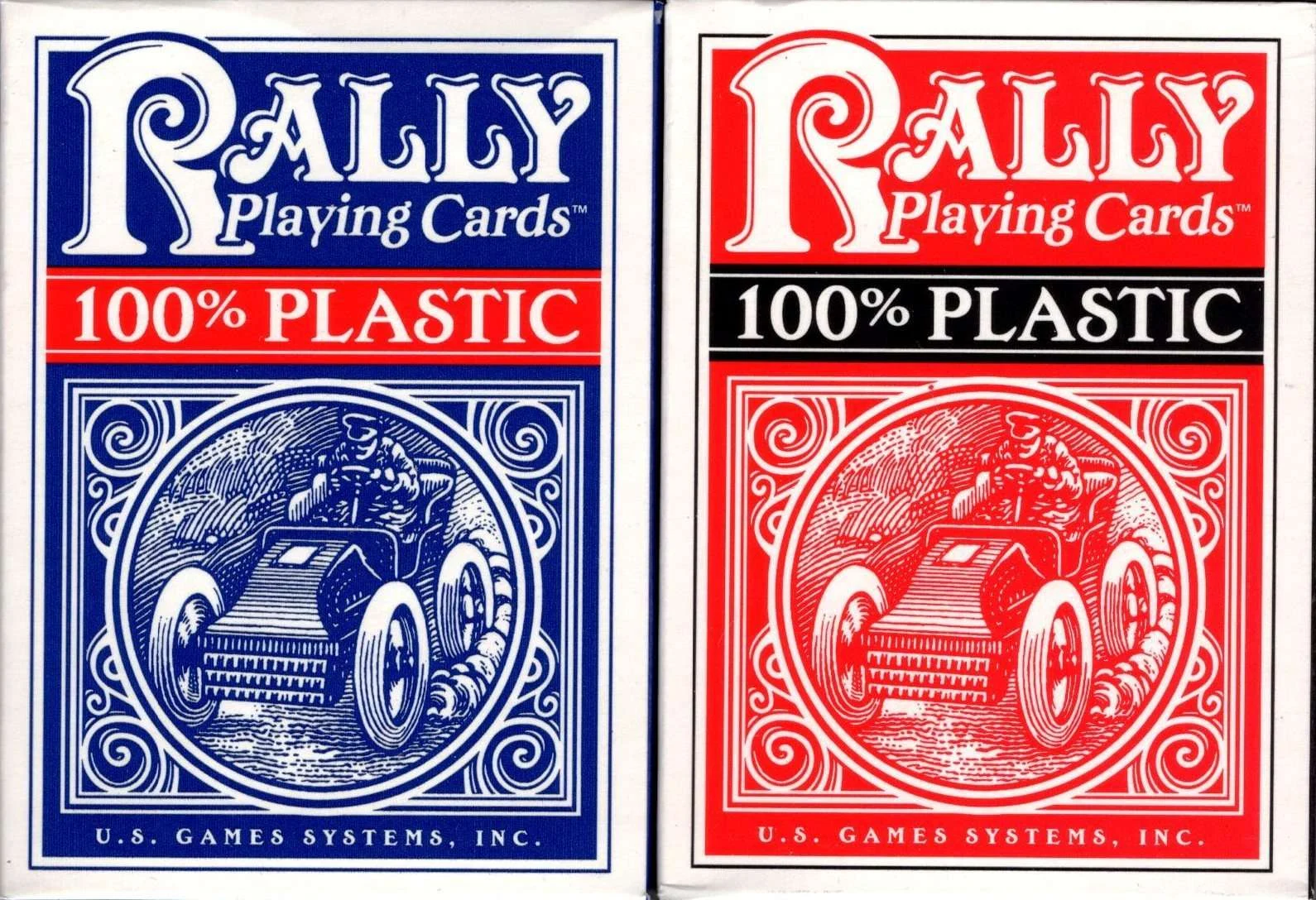Rally Plastic Playing Cards - 2 Deck Set USGS