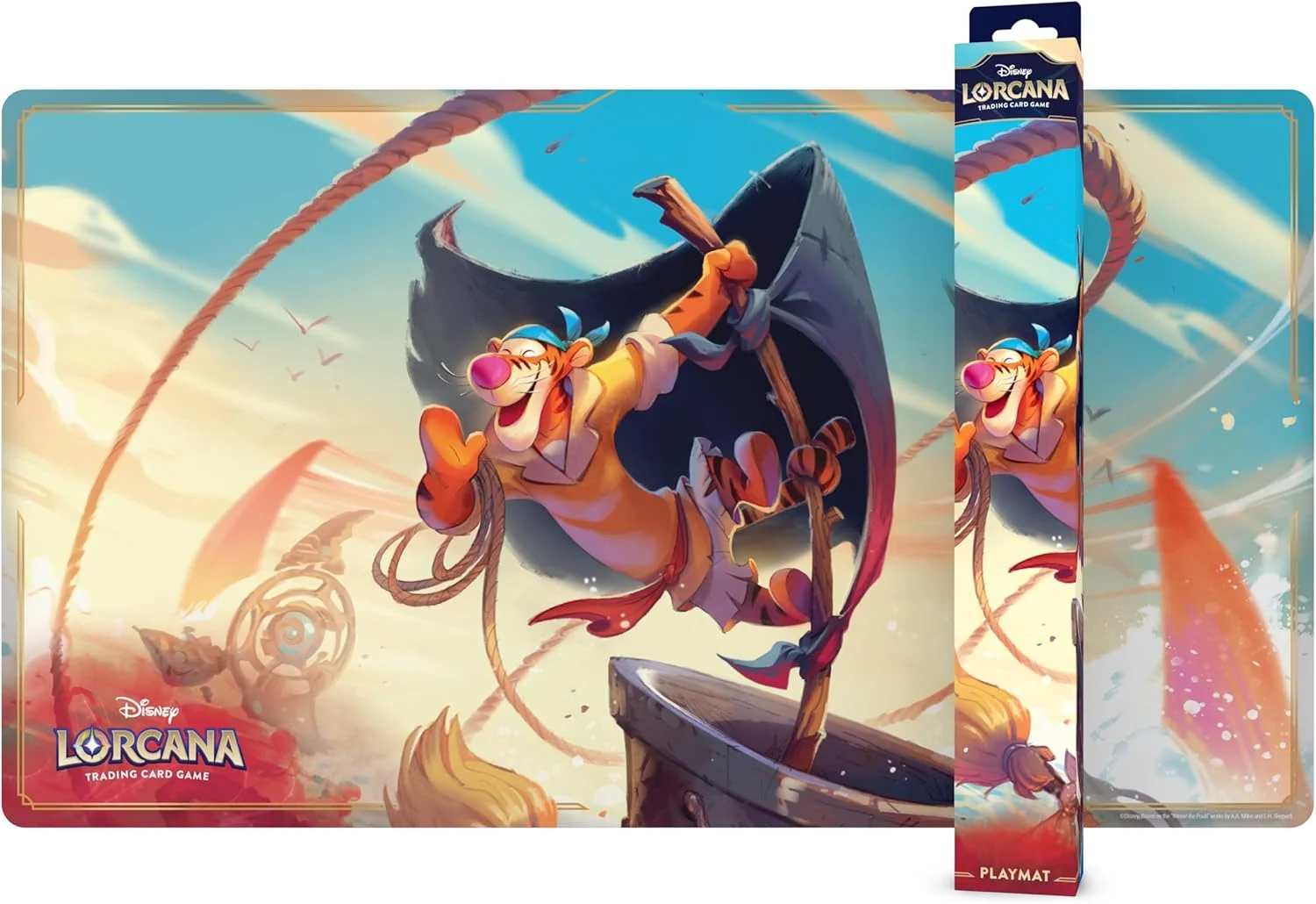 Ravensburger Disney Lorcana TCG: Archazia's Island Playmat featuring Tigger - In The Crow's Nest | Protects Cards | Versatile Game, Desk, or Mouse Pad | Durable Non-Slip Surface | Suitable for Ages 8+