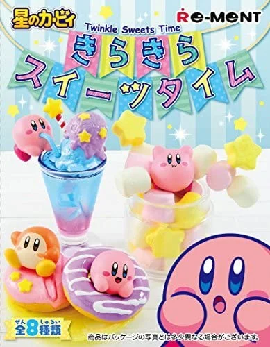 Re-Ment Mini Figures Complete Box (Set of 8) - Kirby Twinkle Sweets Time