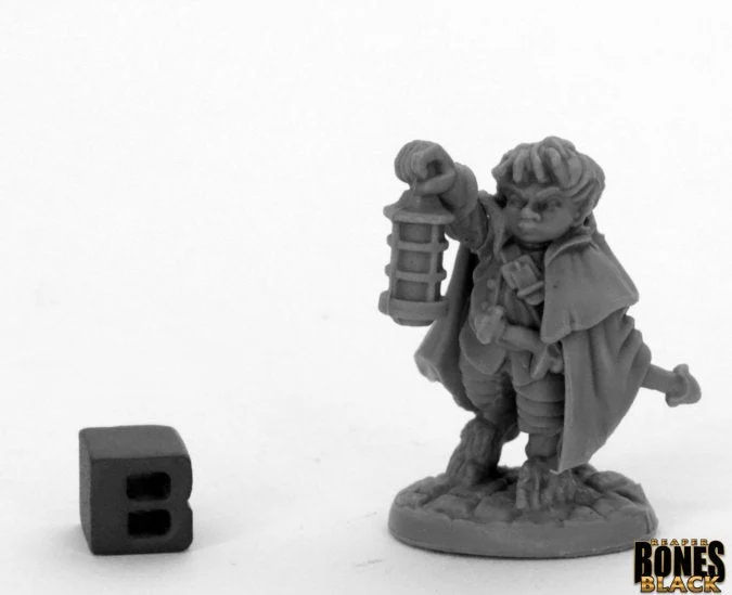 Reaper Bones Black: Bergamot, Halfling Scout 44037